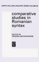 Jacket image for Comparative Studies in Romanian Syntax