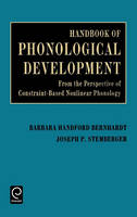 Jacket image for Handbook of Phonological Development