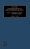 Jacket image for Advances in the Management of Organizational Quality