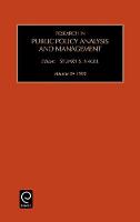 Jacket image for Research in Public Policy Analysis and Management
