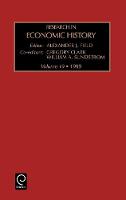 Jacket image for Research in Economic History