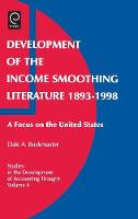 Jacket image for Development of the Income Smoothing Literature, 1893-1998