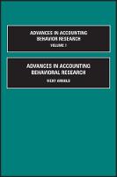 Jacket image for Advances in Accounting Behavioral Research Vol. 7
