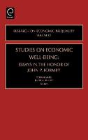 Jacket image for Studies on Economic Well Being