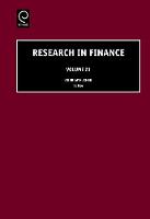 Jacket image for Research in Finance