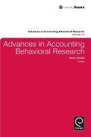 Jacket image for Advances in Accounting in Behavioural Research
