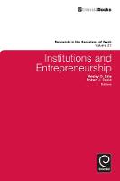 Jacket image for Institutions and Entrepreneurship