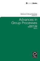 Jacket image for Advances in Group Processes Volume 27