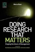 Jacket image for Doing Research That Matters