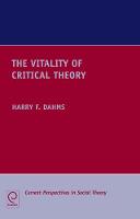 Jacket image for The Vitality of Critical Theory