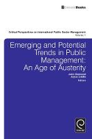 Jacket image for Emerging and Potential Trends in Public Management
