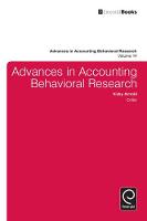Jacket image for Advances in Accounting Behavioral Research Volume 14