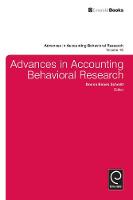 Jacket image for Advances in Accounting Behavioural Research