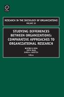 Jacket image for Studying Differences Between Organizations