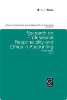 Jacket image for Research on Professional Responsibility and Ethics in Accounting