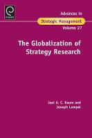 Jacket image for The Globalization of Strategy Research